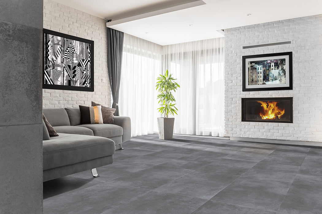 Screed Loft Grey 300x600mm Matte Finish Floor/Wall Tile (1.26m2 per box)