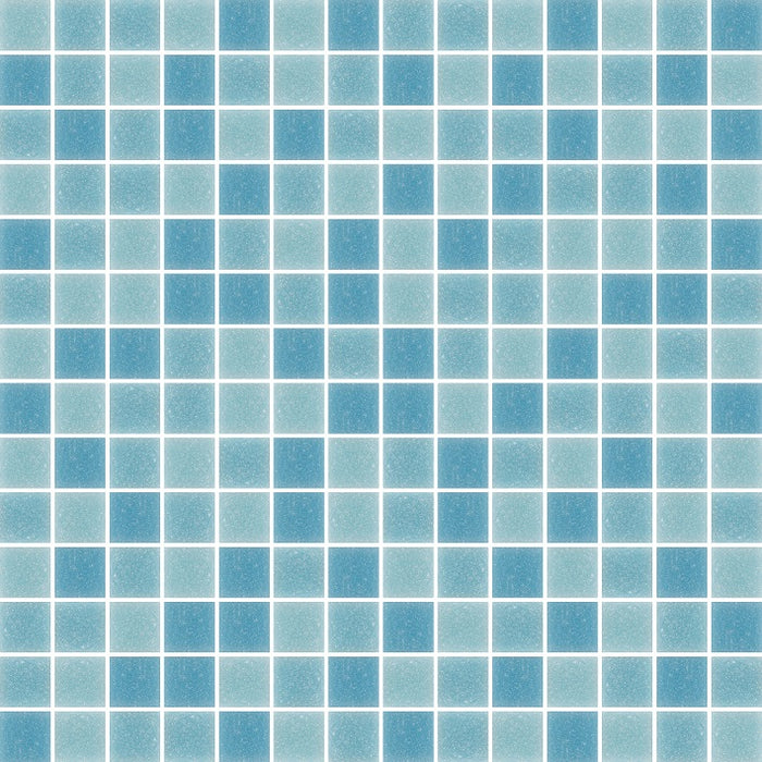 Villa Tahiti 20x20mm (300x300mm sheet size) Glass Mosaic Pool Tile (Box contains 11 sheets or 1m2)