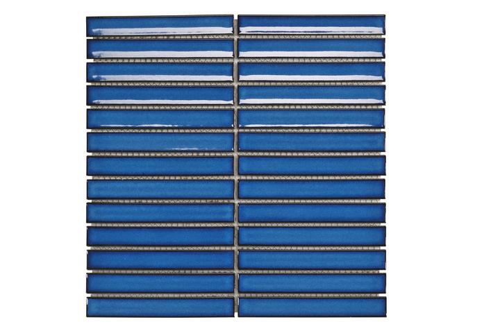 Pila Kit Kat Navy Blue Concave Gloss 296x293mm Wall Tile (0.95m2 box)