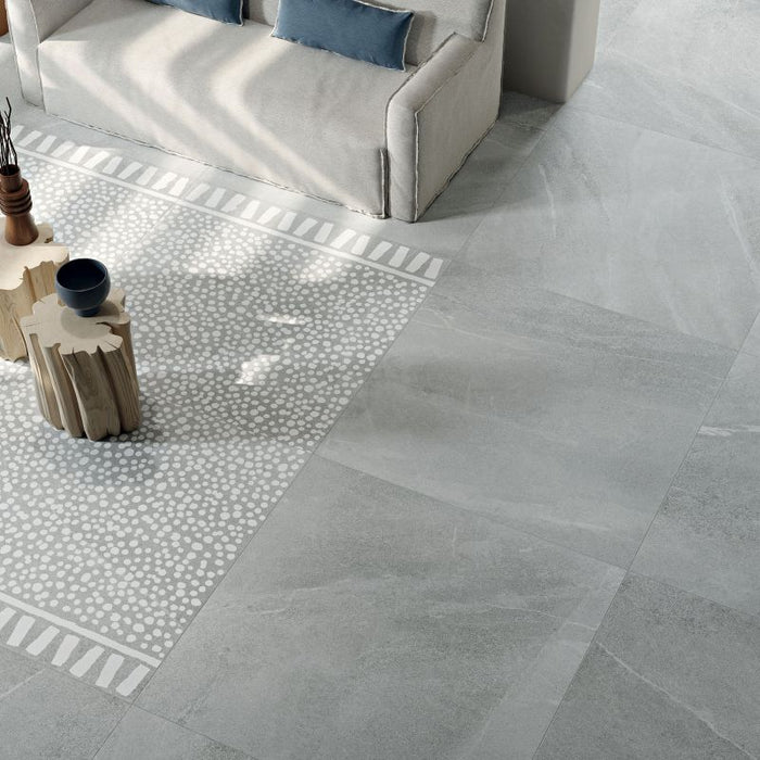 Poetry Stone Carpet Grey 600x600mm Matt Floor Tile (1.08m2 box)