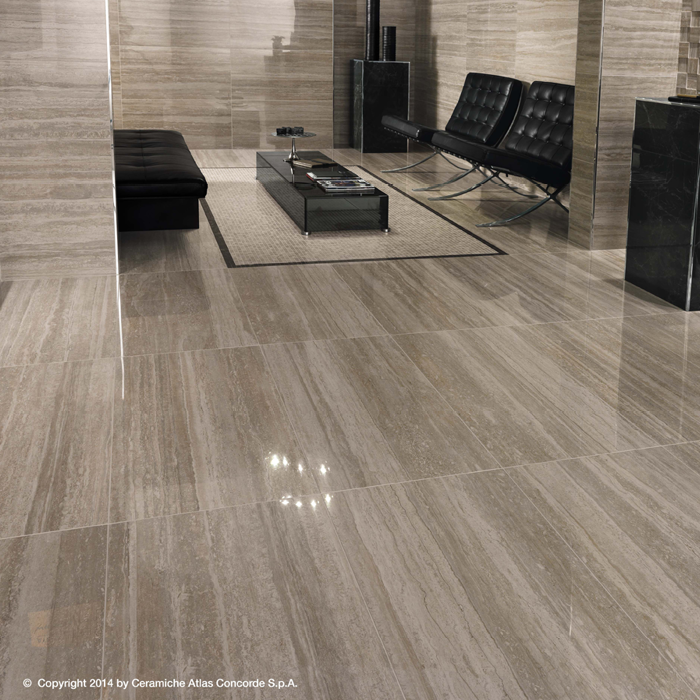 Marvel Pro Travertino Silver 450x900mm Polished Finish Floor Tile (1.215m2 box)