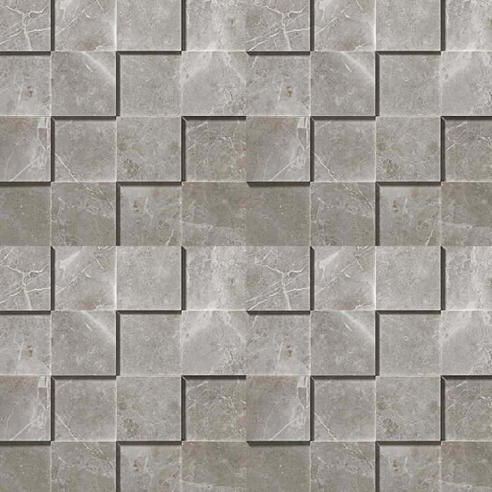 Marvel Pro Grey Fleury Mosaic 300x300mm 3D Finish Wall Tile (0.54m2 box)