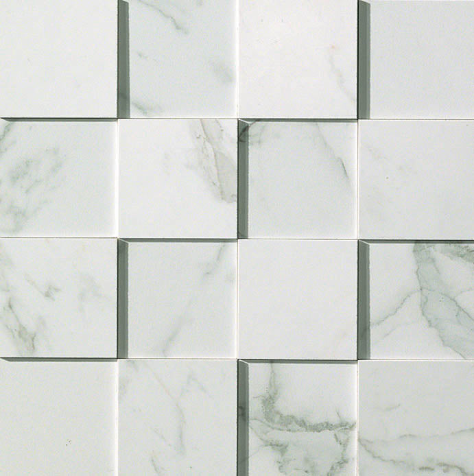 Marvel Calacatta Mosaic 300x300mm 3D Finish Wall Tile (0.54m2 box)