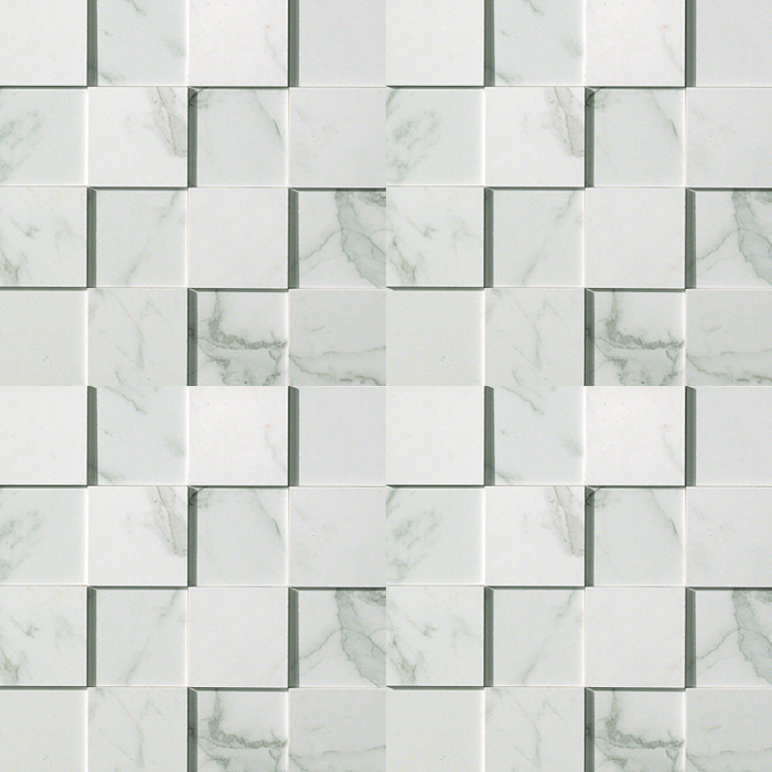 Marvel Calacatta Mosaic 300x300mm 3D Finish Wall Tile (0.54m2 box)
