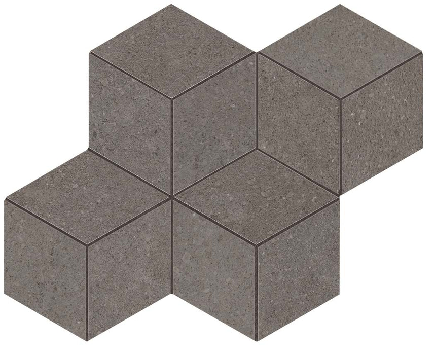 Kone Grey Mosaic Esagono 300x350mm Floor Tile (0.42m2 box)