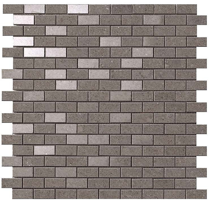 Kone Grey Mosaic Brick 304x304mm Floor Tile (0.92m2 box)
