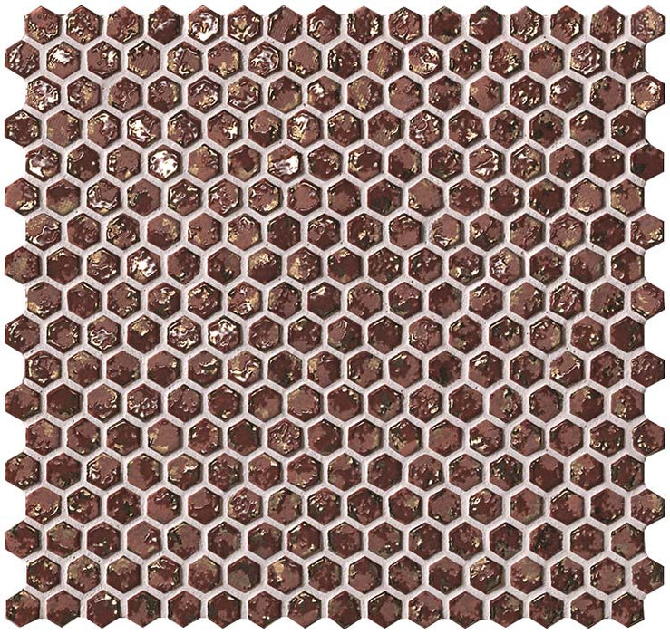 Dwell Rust Hexagon Gold 300x300mm Floor Tile (0.36m2 box)