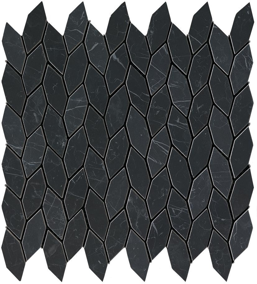 Marvel Stone Nero Marquina Twist 305x305mm Wall Tile (0.55m2 box)