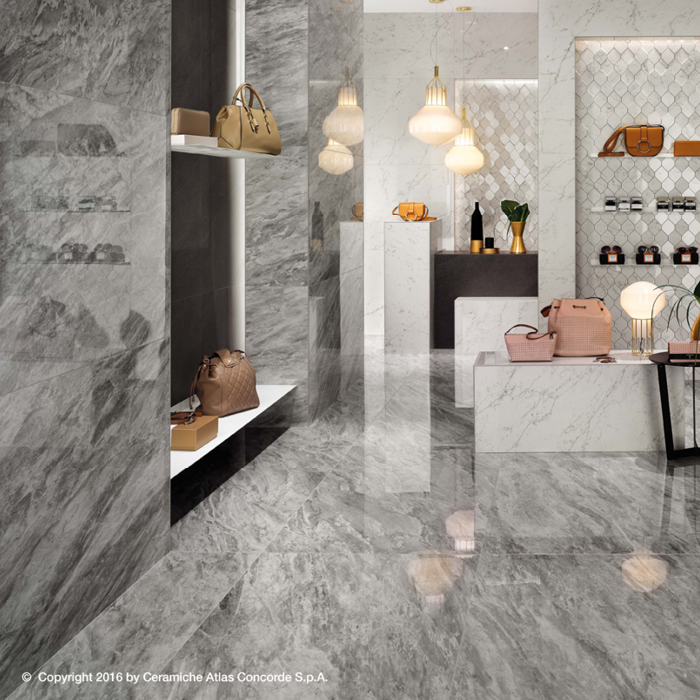 Marvel Stone Bardiglio Grey 300x600mm Polished Finish Floor Tile (1.26m2 box)