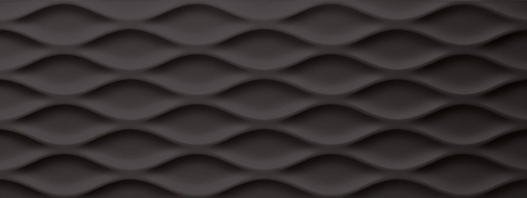 Forma Float Black 450x1200 3D Matt Wall Tile (1.62m2 box)