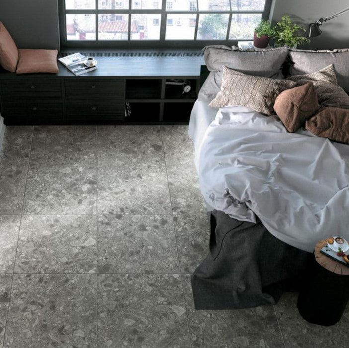 Lux Terrazzo Grey 600x600mm External Floor Tile (1.44m2 box)