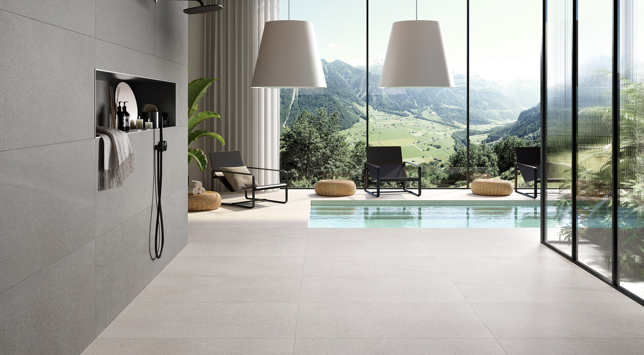 Baltic Light Grey Matte 600x1200mm Floor/Wall Tile (1.44m2 per box)