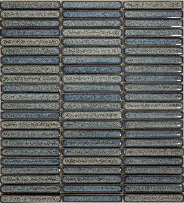 Neo Shadow Grey Gloss Finger Mosaic Wall Tile 282x308mm sheet Wall Tile (0.955m2 box)