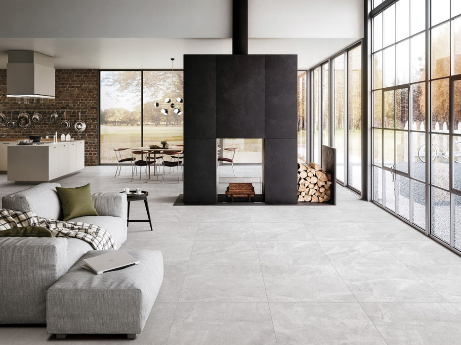Costa Light Grey In/Out 600x600mm Wall/Floor Tile (1.44m2 box)