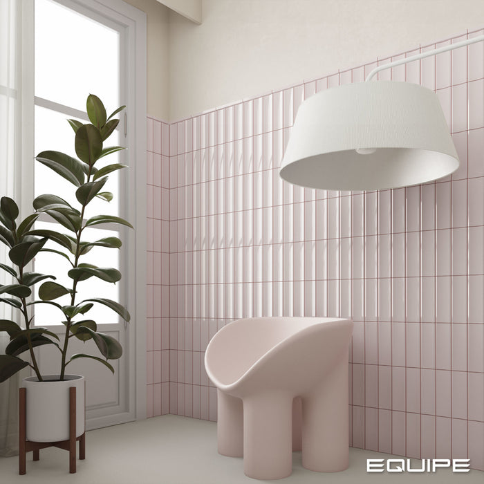 Vibe 'In' Fair Pink Gloss 65x200mm Wall Tile (0.42m2 box) - $82.95m2
