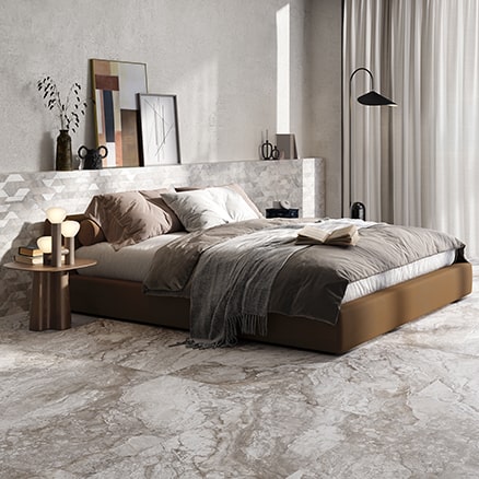 Angel Heart Grey 600x1200mm Polished Floor/Wall Tile (1.44m2 Per Box)