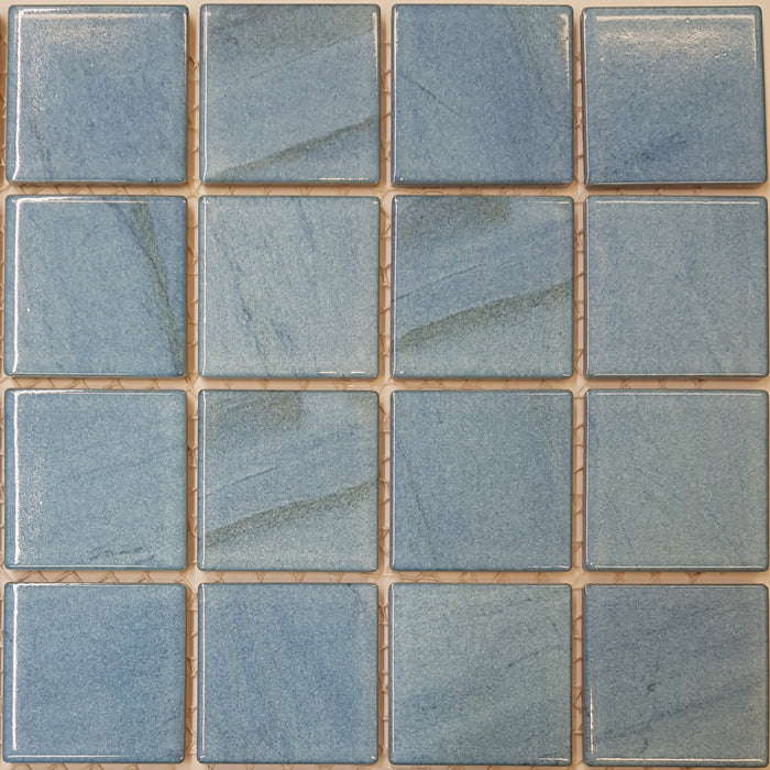 Laguna Aqua 57.8x57.8mm (sheet size 303x303mm) Gloss Pool Mosaic (2.787m2 box)
