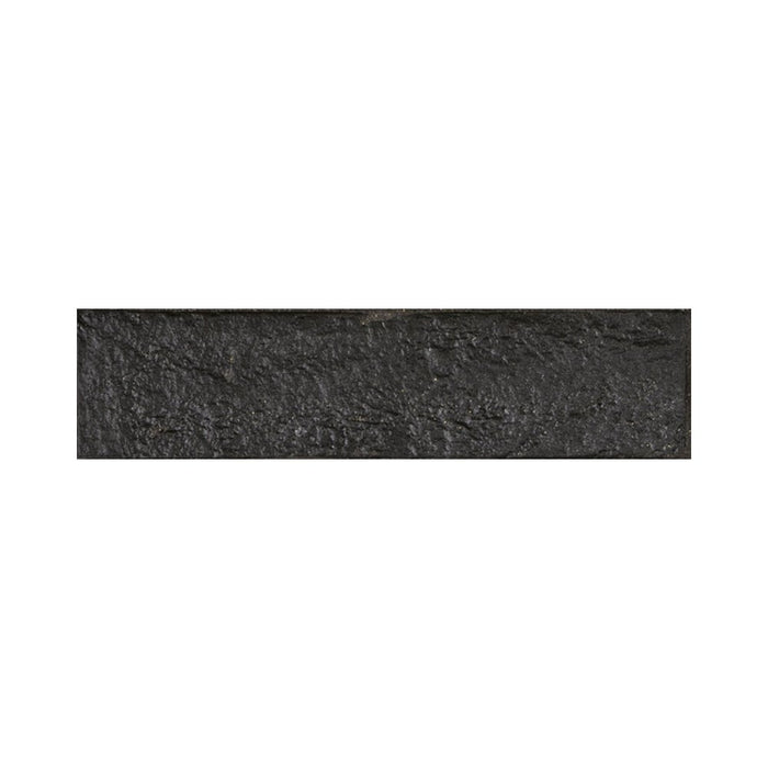 Manhattan Black Brick 60x250mm Textured Finish Floor/Wall Tile (0.58m2 box)