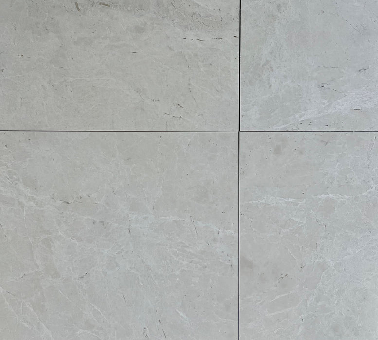 Snow White Marble Honed 610x610x12mm (Sold per m2)